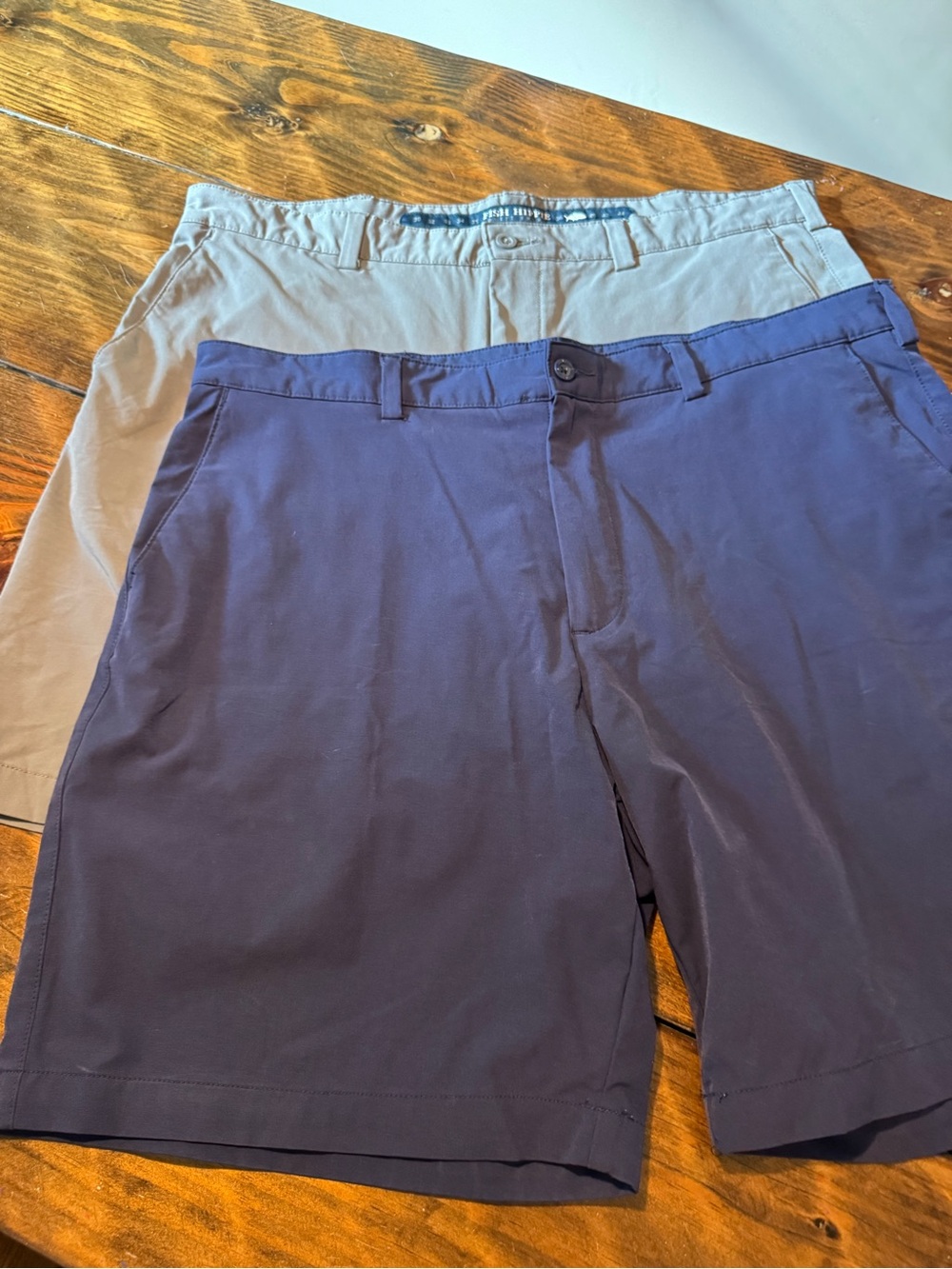 Fish Hippie Co Drift Performance Short Navy & Gray (2 pair bundle) Size 38